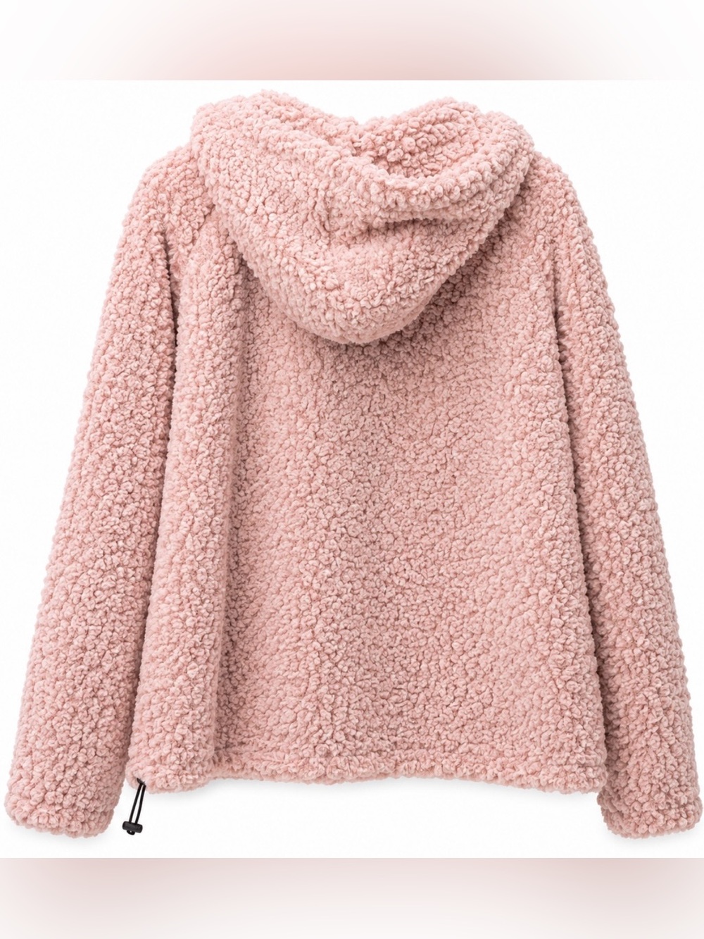 PINK Victoria's Secret Blush Pink Sherpa Hoodie Jacket